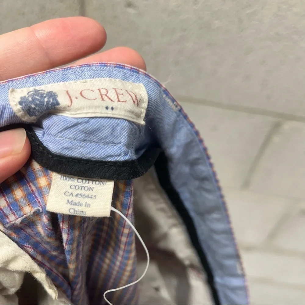 J. Crew Cotton Checkered Shorts